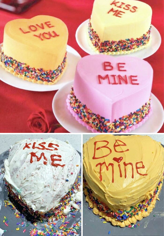 For Valentine's Day, We Tried To Nail It With Cakes  