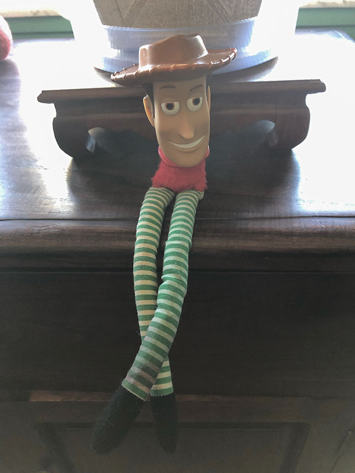 My Dad Never Wanted To Spend The Money On A New Toy After My Woody Doll Broke As A Young Child. I Present This Cursed Creation That I Spent An Unholy Amount Of Time With