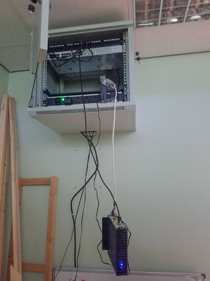 My Dad's Router At His Workplace