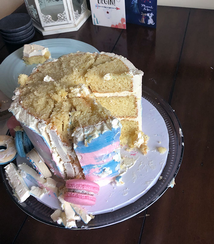 My Wife And I Cut Into Our Gender Reveal Cake Today. The Baby Is?