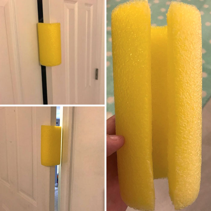 Cut Foam Pool Noodles And Use As Door Bumpers To Prevent Little Fingers From Getting Caught In Doors