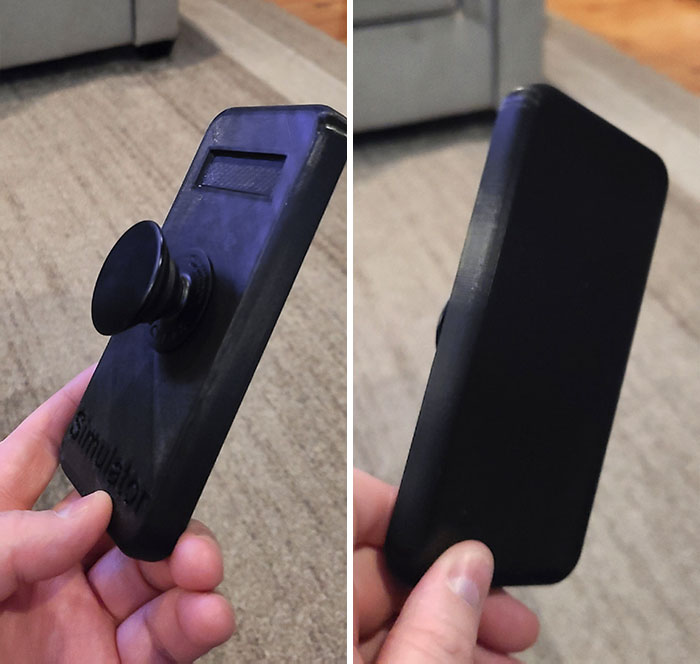 2-Year-Old Kept Taking Mommy's Phone For The Poppy Thing On The Back, So I 3D Printed Him A Phone And Stuck One On