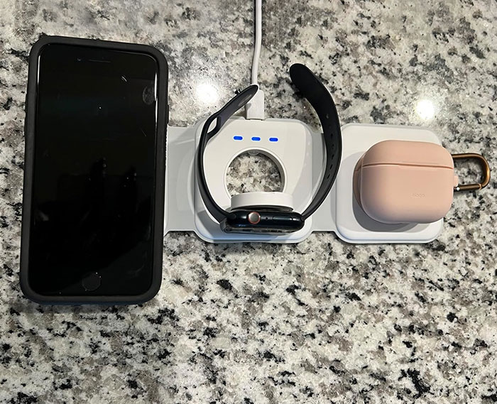 Swiftly Juice Your Trio Of Apple Devices On-The-Go With This Nifty Foldable Wireless Charger!