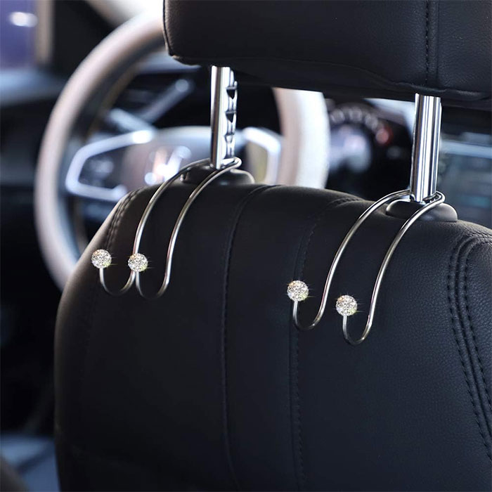 Unleash Your Inner Diva With These Bling Car Hangers, Perfect For Organizing Your Ride In The Chicest Way Possible