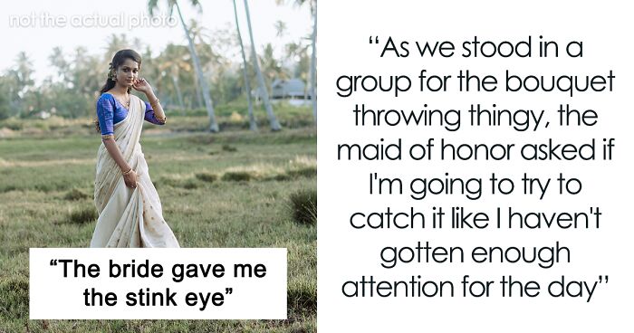 Wedding Guest Gets Bashed By The Bride For Allegedly Trying To ‘Upstage’ Her With Her OutfitWedding Guest Gets Bashed By The Bride For Allegedly Trying To ‘Upstage’ Her With Her Outfit