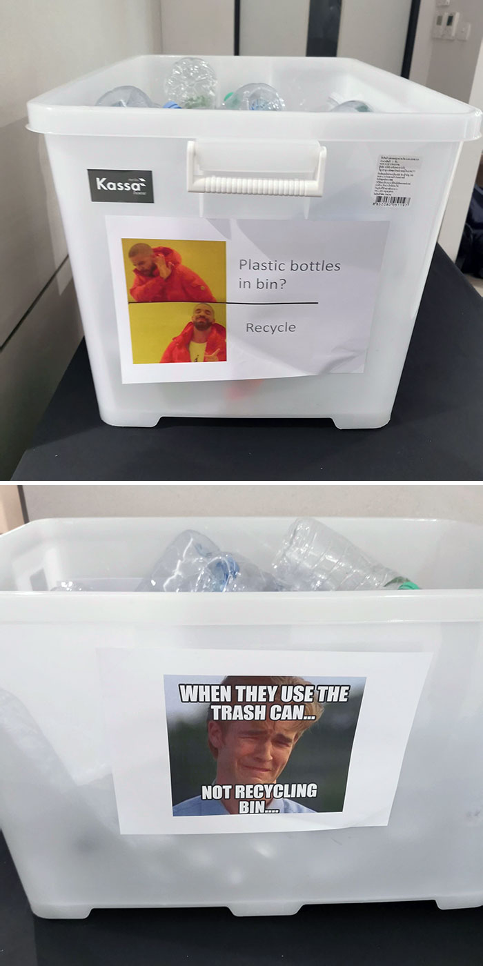 My Chinese Teacher Put Up Memes For Recycling