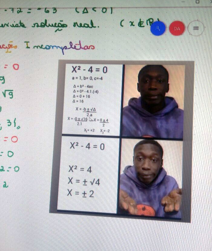 My Math Teacher Decided To Put This On The Presentation