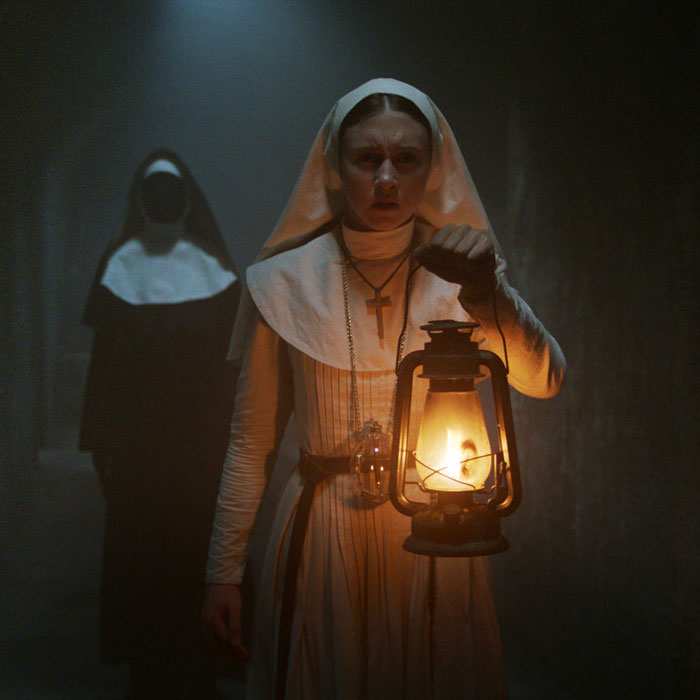 Nun walking in the The Nun movie