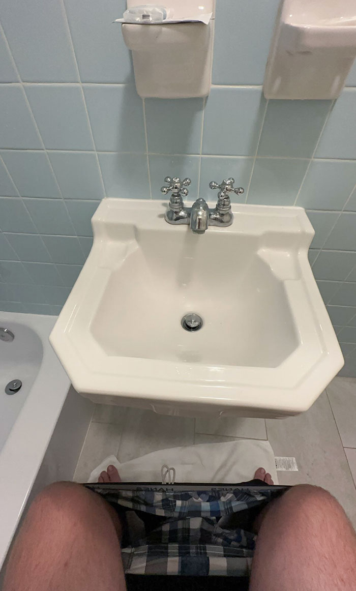 To The Guy Saying His Airbnb Had A Sink Too Close To The Toilet… I Wanted To Welcome Myself To The Club