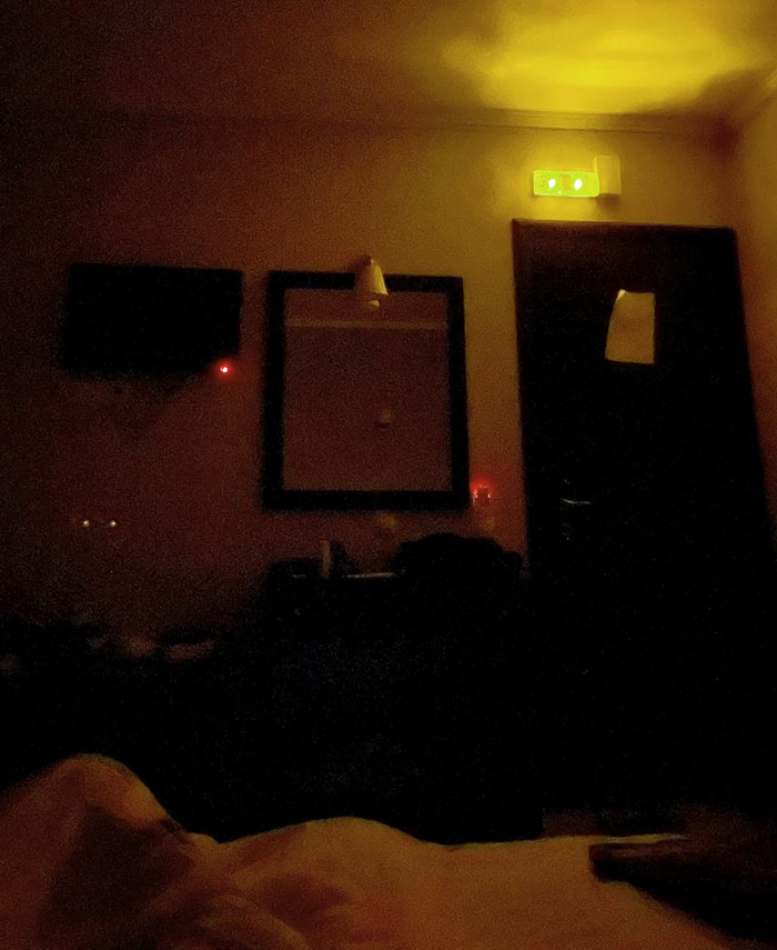 This Very Annoying Emergency Exit Light In My Room