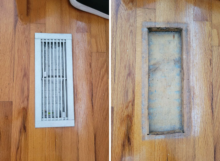 I Tried To Open The AC Vent At The Airbnb I'm Staying At On Vacation And Found This