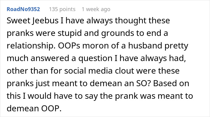 Wife Doesn’t Find Husband’s “Prank” Funny, Decides It's The Final Straw In Their Marriage