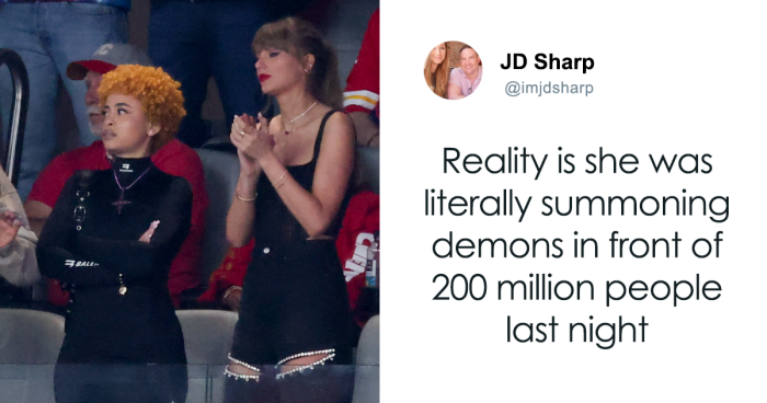 People Actually Think Ice Spice Was Making “Demonic” Gestures At The Super Bowl