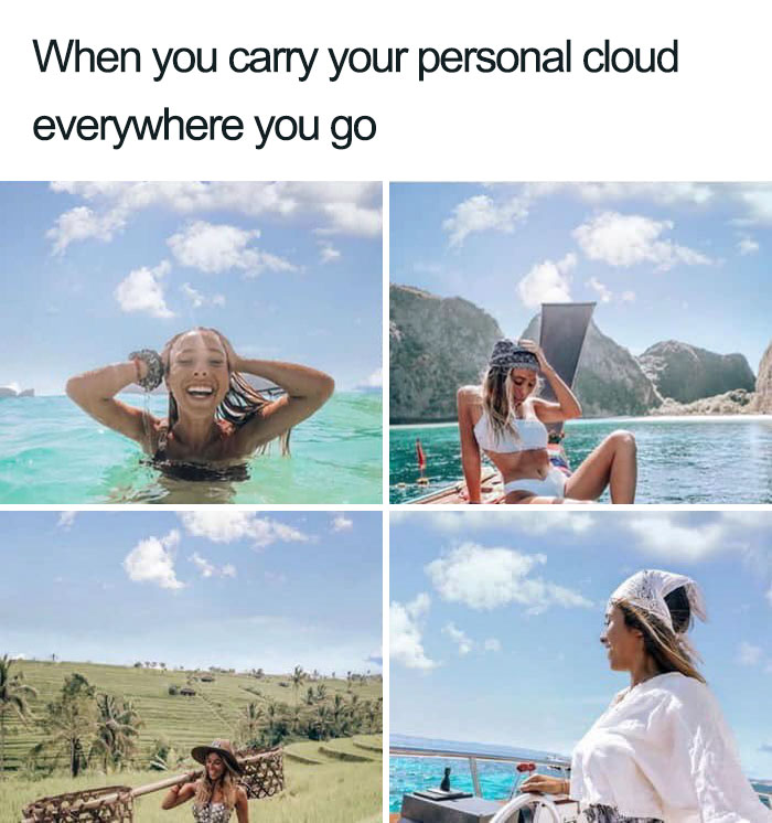 That Cloud Won't Leave Her Alone