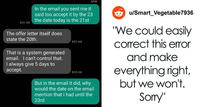 Candidate Fails To Confirm Job Offer As Term Specified In The Letter Apparently Included Holidays