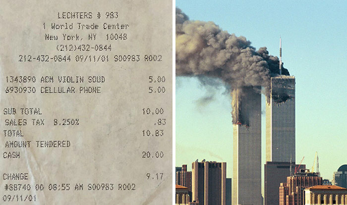 Shocking Revelation Of A Receipt Issued 9 Minutes After WTC Was Struck Has Boggled Netizens Minds