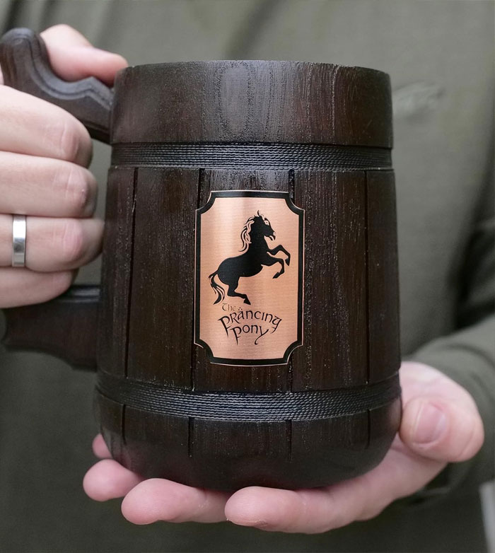 Sip Your Favorite Brew Like A True Hobbit With This Oak-Tree Prancing Pony Mug
