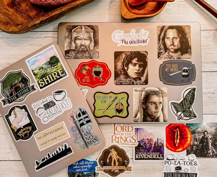 Deck Out Your Stuff With 60 Unique, High-Quality Lord Of The Rings Stickers, Including Holograms