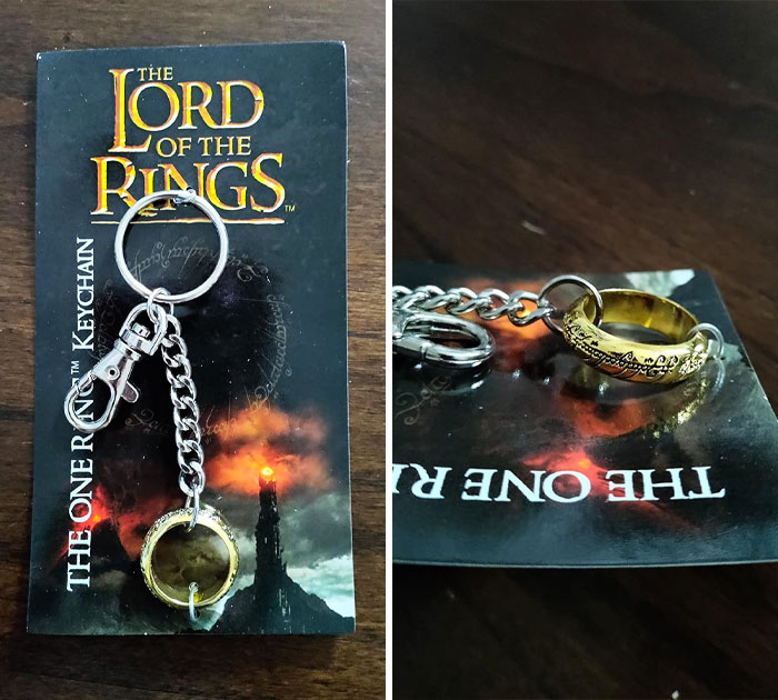 Carry A Piece Of Middle-Earth In Your Pocket With This Officially Authorized LOTR One Ring Keychain