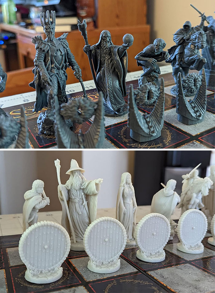 Trade Your Usual Game Night For A Middle-Earth Chess Set Where Gollum Can Checkmate Gandalf