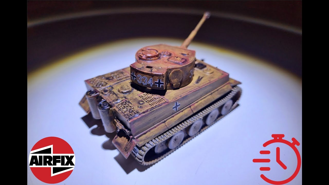 Airfix – Timelapse – 1:72 Tiger 1 Tank – Complete Build – With Weathering