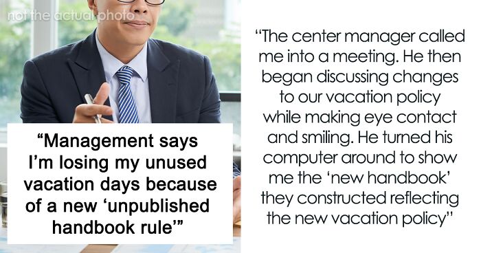 “Four Paid Unused Vacation Days Will Cost You Thousands”: Worker Complies With A Made-Up Rule