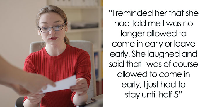 New Manager Pokes At Person Starting And Leaving An Hour Early, Comes To Regret It
