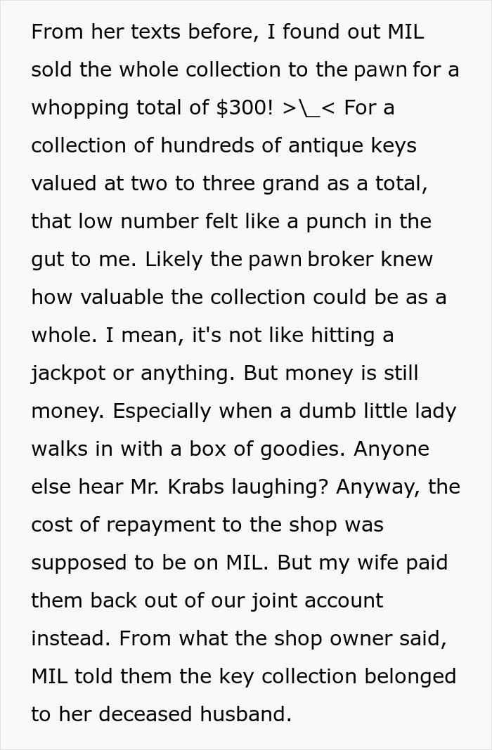 MIL Sells Guy's Skeleton Key Collection To Buy Herself A Phone, He Gets Her Arrested