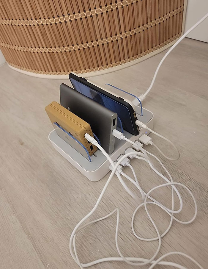  A Charging Station to Juice Up All Your Devices At Once. No More Messy Cords, Just A Neat & Fast Charge For All Your Gadgets!