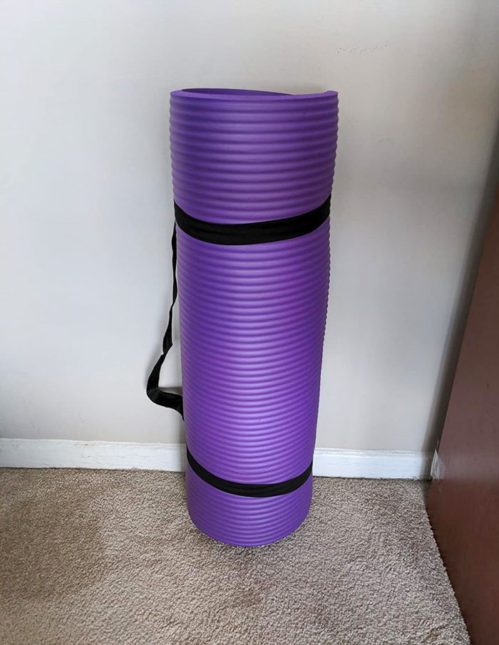 A Cushy Thick Exercise Yoga Mat That Brings The Comfort Of Your Bed To Your Yoga Routine - Say Goodbye To Sore Joints And Embrace That Ultimate Zen Mode!