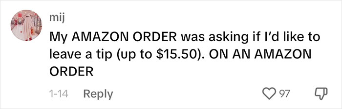 Woman Doesn’t Get Why She Has To Tip At The Checkout Of An Online Store Woman Doesn’t Get Why She Has To Tip At The Checkout Of An Online Store