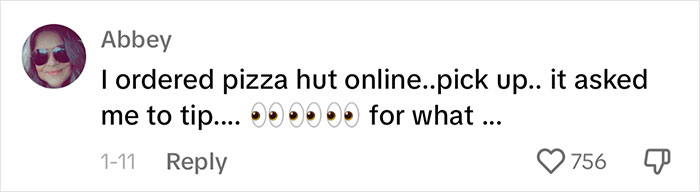 Woman Doesn’t Get Why She Has To Tip At The Checkout Of An Online Store Woman Doesn’t Get Why She Has To Tip At The Checkout Of An Online Store