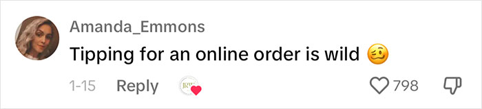 Woman Doesn’t Get Why She Has To Tip At The Checkout Of An Online Store Woman Doesn’t Get Why She Has To Tip At The Checkout Of An Online Store