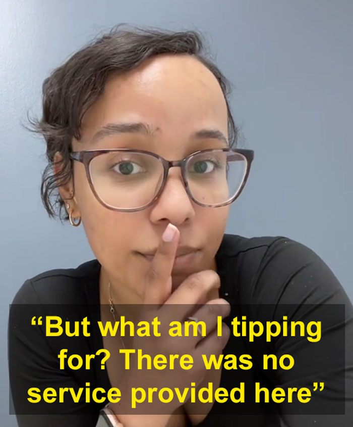 Woman Doesn’t Get Why She Has To Tip At The Checkout Of An Online Store Woman Doesn’t Get Why She Has To Tip At The Checkout Of An Online Store