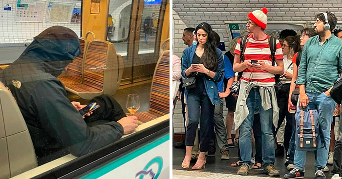 65 Unhinged Pics Taken On The Paris Metro That May Leave You Clutching Your Baguette