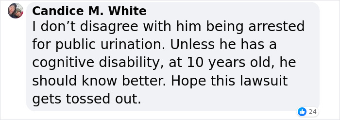 “Hope She Gets It”: Praise For Mom’s $2M Lawsuit After Cops Jailed Son For Public Urination “Hope She Gets It”: Praise For Mom’s $2M Lawsuit After Cops Jailed Son For Public Urination