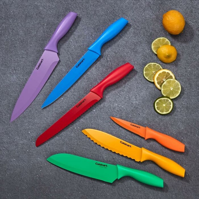 Enhance Your Culinary Experience With The Cuisinart 12-Piece Kitchen Knife Set: A Colorful And Versatile Addition To Your Culinary Arsenal!