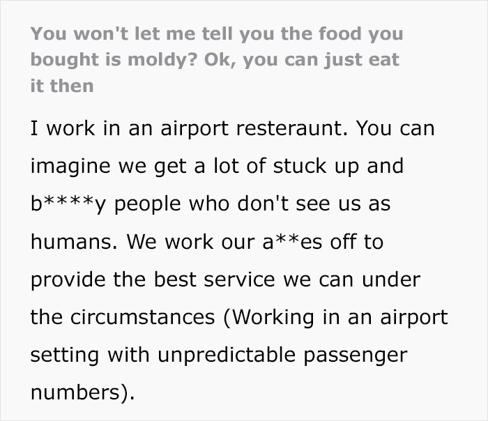 “You Can Just Eat It, Then”: Karen Eats Moldy Veggies After Refusing To Acknowledge A Worker “You Can Just Eat It, Then”: Karen Eats Moldy Veggies After Refusing To Acknowledge A Worker