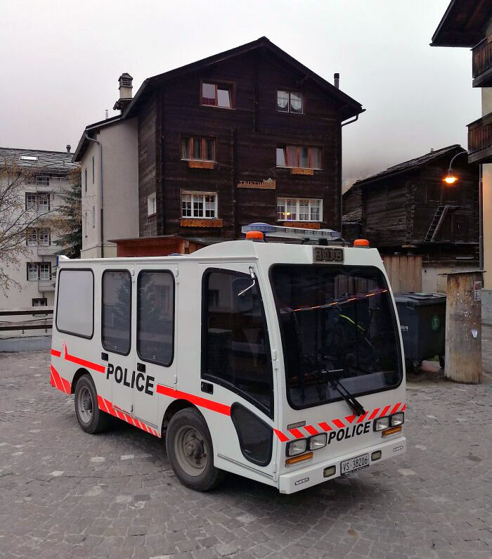 Police Car In Zermatt