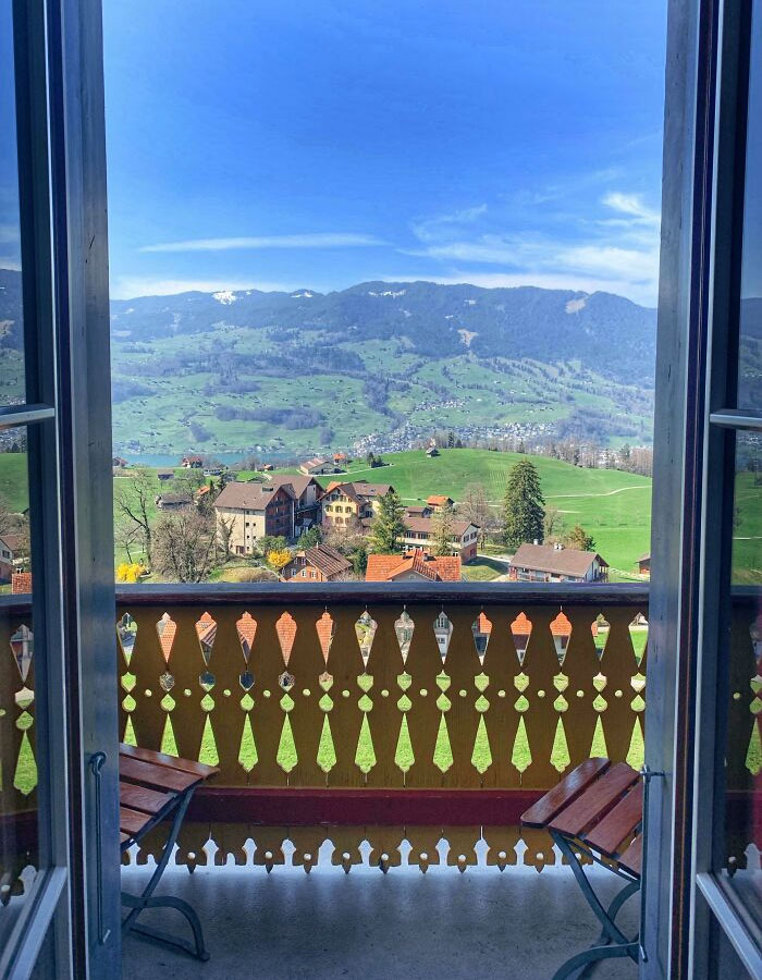 The View From Our Balcony In Switzerland