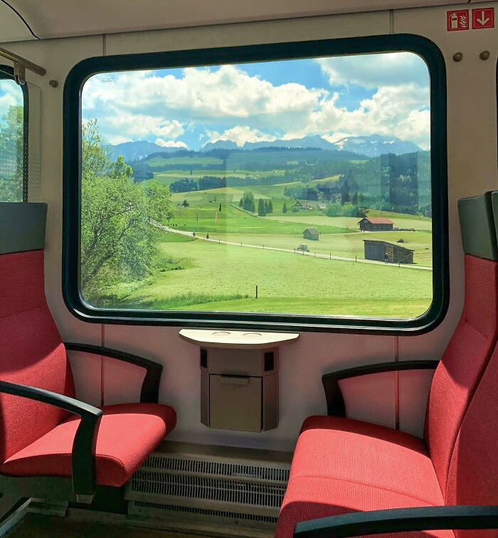 I Got The All-Clear To Travel Within Switzerland - An Empty Train With A Great View