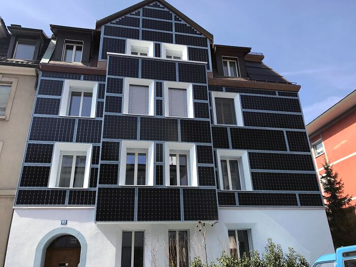 This House In Zurich Is Covered In Solar Panels