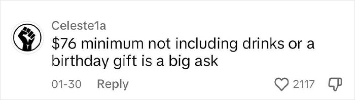Guy Skips Friend's Birthday Dinner Because The Cheapest Entrée Is $41, And People Have Opinions Guy Skips Friend's Birthday Dinner Because The Cheapest Entrée Is $41, And People Have Opinions