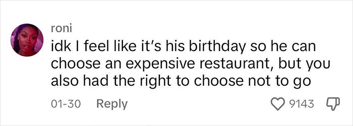 Guy Skips Friend's Birthday Dinner Because The Cheapest Entrée Is $41, And People Have Opinions