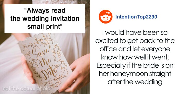“Always Read The Wedding Invitation Small Print”: 2 Guests Leave Wedding Mortified