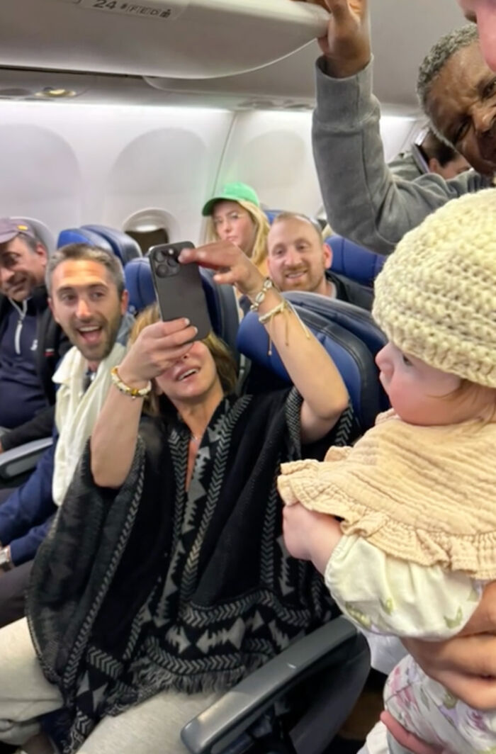 Stranger Makes Baby A Beanie On Flight, Kind Gesture Touches Millions, Including Michelle Obama