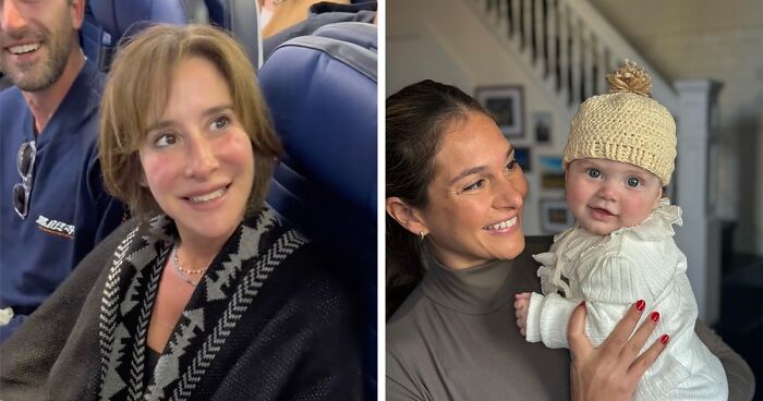 Stranger Makes Baby A Beanie On Flight, Kind Gesture Touches Millions, Including Michelle Obama