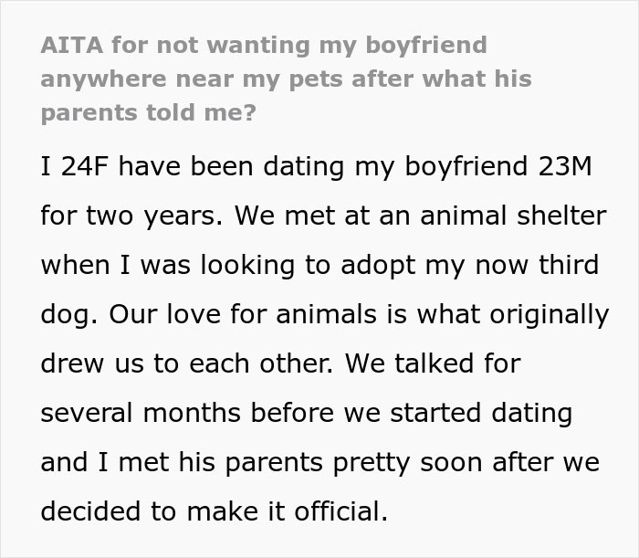 Woman Breaks Up With Boyfriend After She Learns Of His Dark Past With Pets And Animals