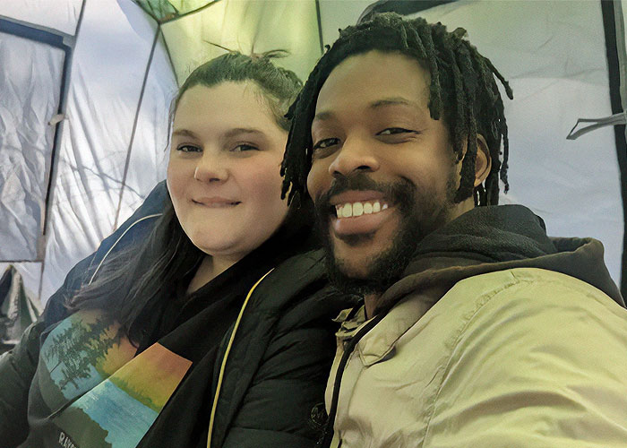 Homeless Couple “Flexes” Living In A Tent, Have Previously Said They’re “Too Smart” For A Job