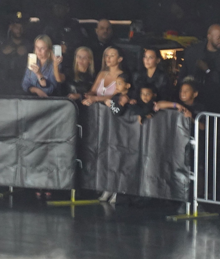 Kim Kardashian Goes To Kanye's Listening Party With Their Kids—And Bianca Censori Kim Kardashian Goes To Kanye's Listening Party With Their Kids—And Bianca Censori